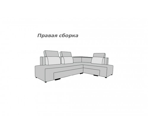 Диван кутовий Bridge / Брідж з підголовниками