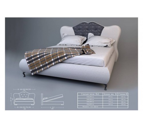 Ліжко Монро Люкс Green Sofa Ліжко Монро Люкс Green Sofa