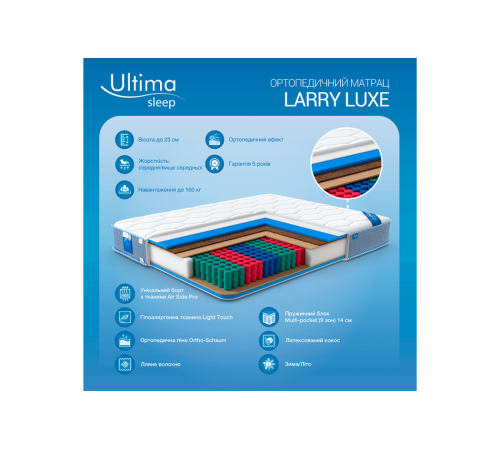 Матрац Ларри Люкс / Larry Luxe Ultima Sleep Матрац Ларри Люкс / Larry Luxe Ultima Sleep